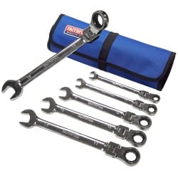 Faithfull FAISPARAT6R Hinged Ratchet 6 Spanner Set