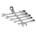 Faithfull Hinged Flexible Ratchet Spanner 6 Piece Set FAISPARAT6S