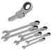 Faithfull FAISPARAT6R Hinged Ratchet 6 Spanner Set