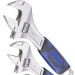 Faithfull Matt Chrome Adjustable Spanner Wrench 3pc Set FAIAS3PCA