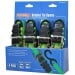 Faithfull FAITDRATSET4 5m Tie Down Ratchet Strap Pack of 4