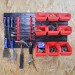 Faithfull Tool and Storage Bins Wall Mounted Panel Organiser FAIPAN12KIT