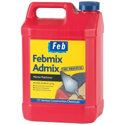 Feb Febmix Admix Original Mortar Plasticiser Admixture 5 Litre FBMIX5