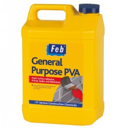 Feb General Purpose PVA Primer Sealer Admixture 5 Litre FBGPPVA5