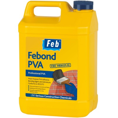 Feb Febond PVA The Original 5 Litre 489517 FBBONDPVA5