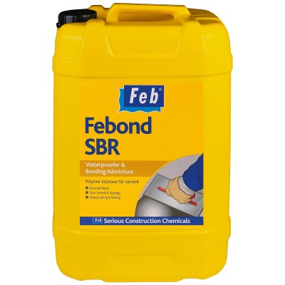 Feb Febond SBR Waterproof Bonding Agent 25 Litre 489445 FBBONDSBR25