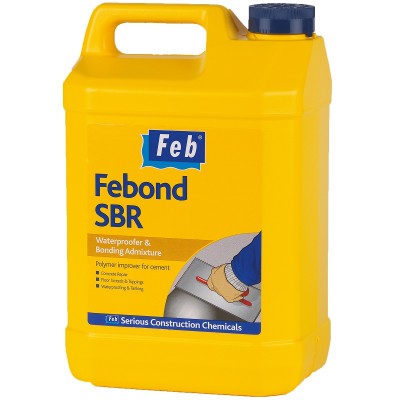 Feb Febond SBR Waterproof Bonding Agent 5 Litre FBBONDSBR5