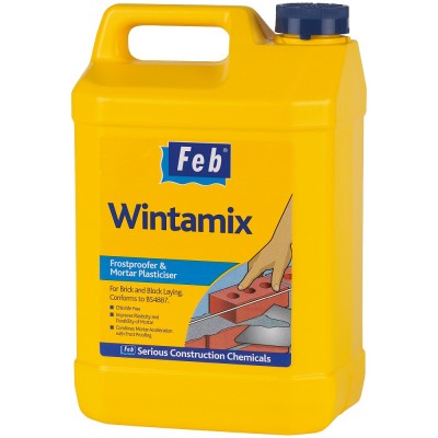 Feb Wintamix Frostproofer Mortar Plasticiser Admixture 5 Litre FBWINTA5