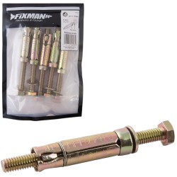 Fixman Masonry Shield Anchor-Bolt Fixing M10 60mm Capacity x 115mm 5pk 956484