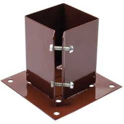 Fixman Bolt Down Clamping Fence Post Metal Shoe 100mm 721033