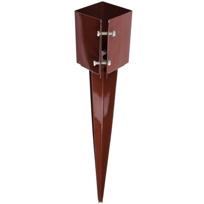 Fixman Drive in Clamping Garden Metal Fence Post Spike 100mm 4 inch Timber 764981