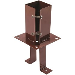 Fixman Concrete In Garden Fence Post Metal Shoe 75mm 3 inch Timber