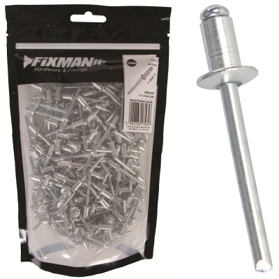 Fixman Domed Head Blind Pop Rivets 4.8mm x 8mm 250pk 300444