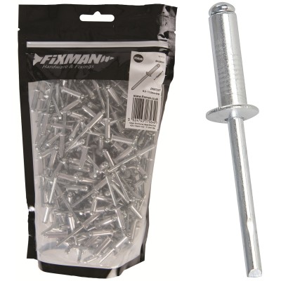 Fixman Domed Head Blind Pop Rivets 4.8mm x 16mm 250pk 389614