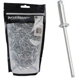 Fixman Domed Head Blind Pop Rivets 3.2 12mm 500pk 408063