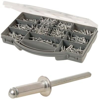 Fixman Pop Rivet Mixed Assorted Large 650pc Set in Organiser 514633