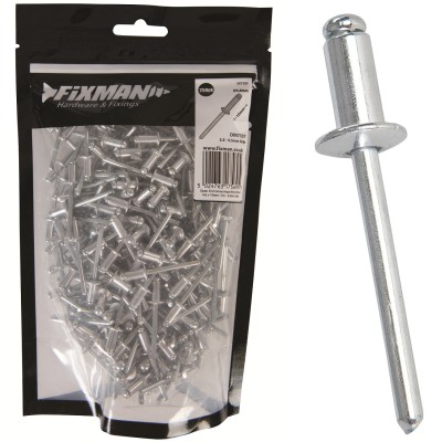 Fixman Domed Head Blind Pop Rivets 4.8mm x 10mm 250pk 567399