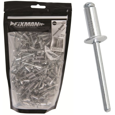 Fixman Domed Head Blind Pop Rivets 4.8mm x 12mm 250pk 623515
