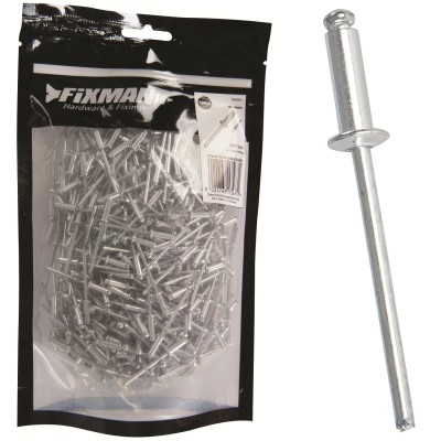 Fixman Domed Head Blind Pop Rivets 3.2mm x 10mm 500pk 854054