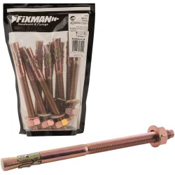 Fixman Masonry Anchor Through Bolt Fixing M12 130mm 10pk 589040