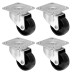 Fixman Light Duty Swivel Castor Wheels 41mm Pack of 4 156197