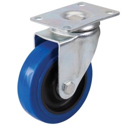 Fixman Swivel Elastic Rubber Castor 125mm 180kg 200263