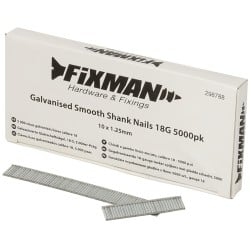 Fixman Galvanised Smooth-Shank Nails 10mm 18g 5000pk 298788