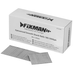 Fixman Galvanised Smooth-Shank Nails 38mm 18g 5000pk 974546 