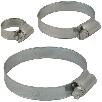 Fixman Jubilee Type Hose Clips 10 Pack 10 Sizes Available
