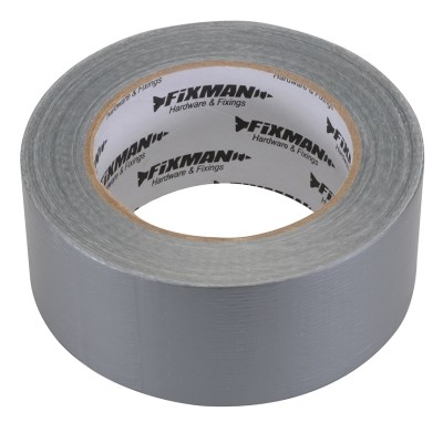 Fixman Heavy Duty Duct Tape 50mm 2 inch Silver Grey 189098