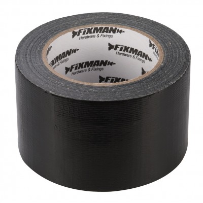 Fixman Heavy Duty Duct Tape 72mm 3 inch Black 189896