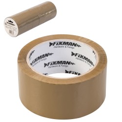 Fixman Brown Packaging Packing Tape 48mm - 6 pack 967758
