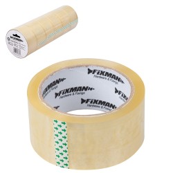 Fixman Clear Packaging Packing Tape 48mm 6 Pack 968448