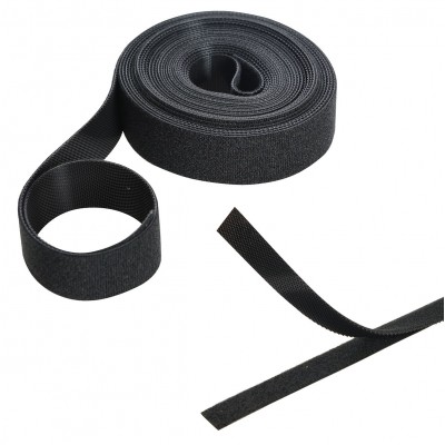 Fixman Self Wrap Hook and Loop Strapping Tape Black 13mm 25m 666014