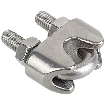 Fixman Wire Rope Securing Clamp Clips M8 10pk 784641