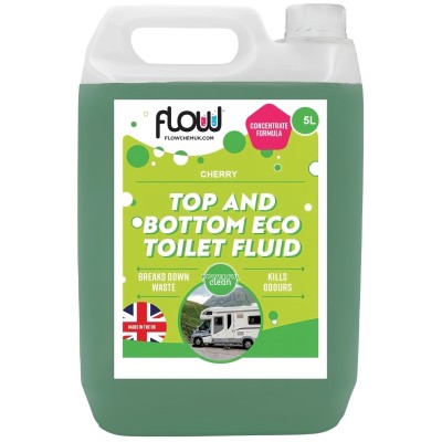 Flow Chemical Toilet Top Bottom All in One Cleaner 5 Litre Concentrated Fluid TOP5L