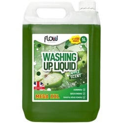 Flow Trade Washing Up Liquid 5 Litre Apple Scent WASH5L Flow Trade Washing Up Liquid 5 Litre Apple Scent WASH5L