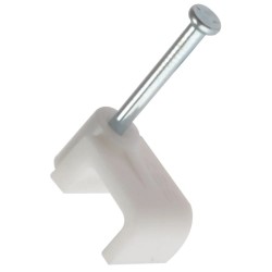 ForgeFix Bell Wire Cable Clips Box of 100 4.6mm FCCBW