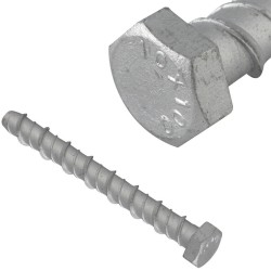 ForgeFix Lightning Concrete Hex Bolt Fixing M10 100mm 10 Pack 10LGB10100 
