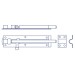 Forgefix 200mm Tower Door Gate Shed Sliding Bolt Black FGETOWBBL8
