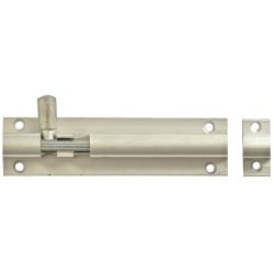 Forgefix Aluminium Sliding Door Barrel Bolt 100mm 4 inch FGEDBLTAL4