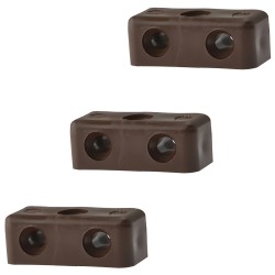 Forgefix Modesty Panel Joining Blocks Brown Pack of 100 100MOD1