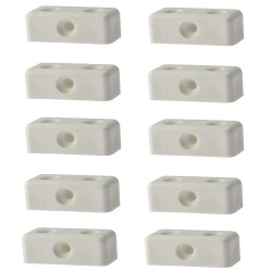 Forgefix Modesty Panel Joining Block White Pack of 10 100MOD010