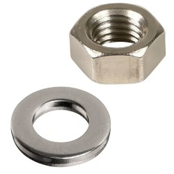 Forgefix A2 Stainless Steel Hex Nut and Washers M8 12PK FPNUT8SS