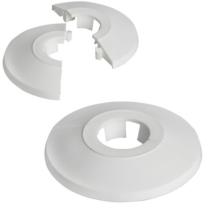 Forgefix Pipe Cover 22mm White Collar 1 x Surround