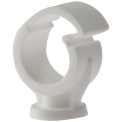 Forgefix Pipe Clip Clip Lock 15mm Single White Bracket 100pk PCSC15