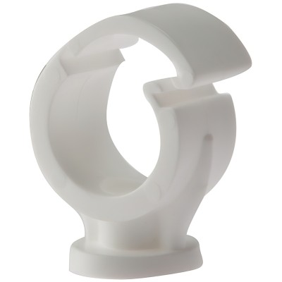 Forgefix Pipe Clip Clip Lock 15mm Single White Bracket 100pk PCSC15