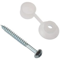 Forgefix 50mm Corrugated Roof Screw Fixings and Cap 10 Bag 10CRSC