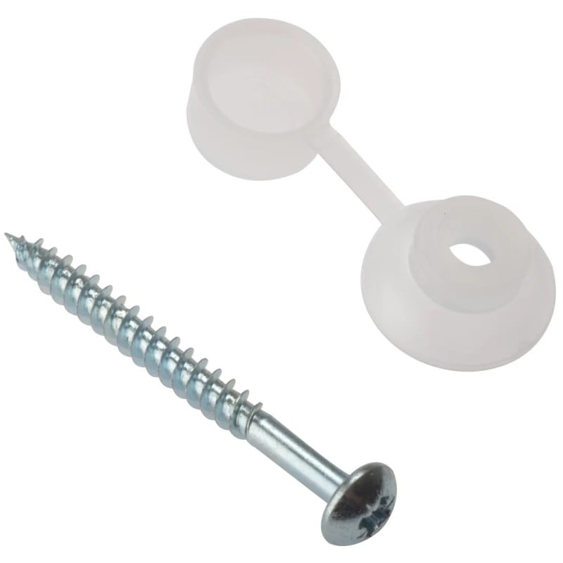 Forgefix 50mm Corrugated Roof Screw Fixings and Cap 10 Bag 10CRSC