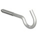 ForgeFix Zinc Plated Screw Hooks 80mm 12g Pack of 10 10SH8012